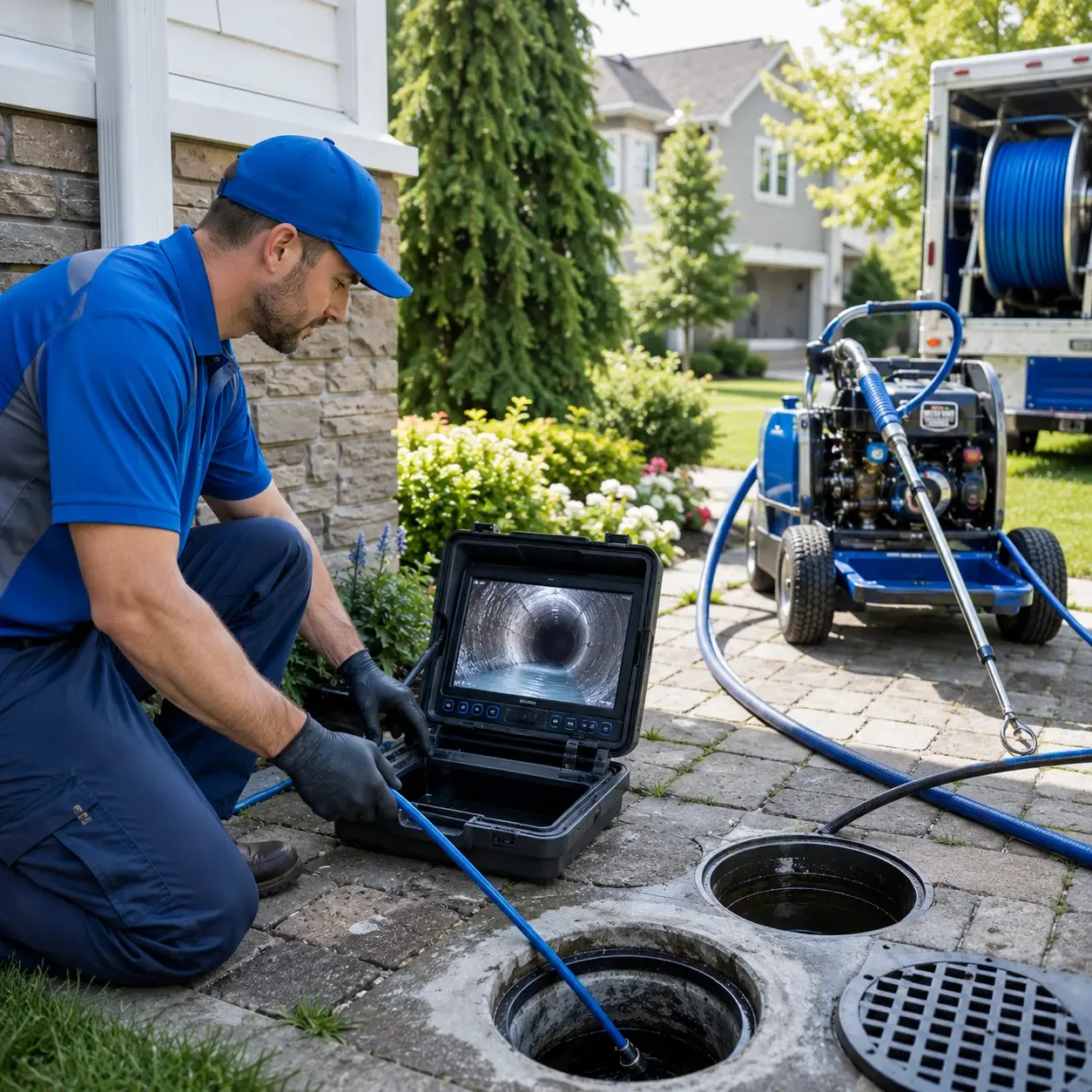 Outdoor drain cleaning professionals serving Hollowville, NY