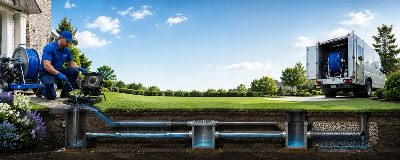 Outdoor drain cleaning information for Hollowville, NY